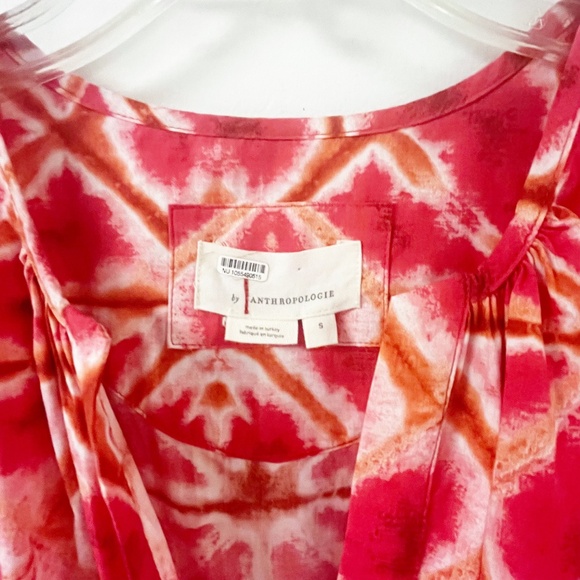 Anthropologie The Somerset Mini Dress in Pink Smocked Poplin Cotton Size Small - Picture 7 of 12